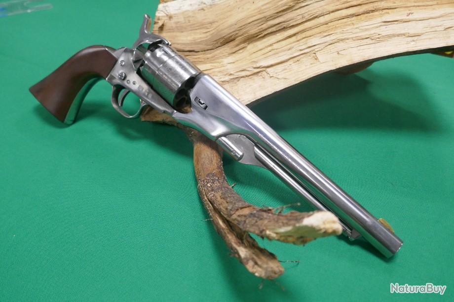 Revolver Poudre Noire Pietta 1860 Army Old Silver Ivoirine