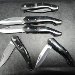 Lot de 5 couteaux  berger camarguais 19cm avec gravure prénom offert