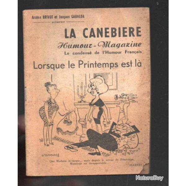 la canebire humour magazine avril 1965 , pierre dac, christian vbel, ren lefvre et autres