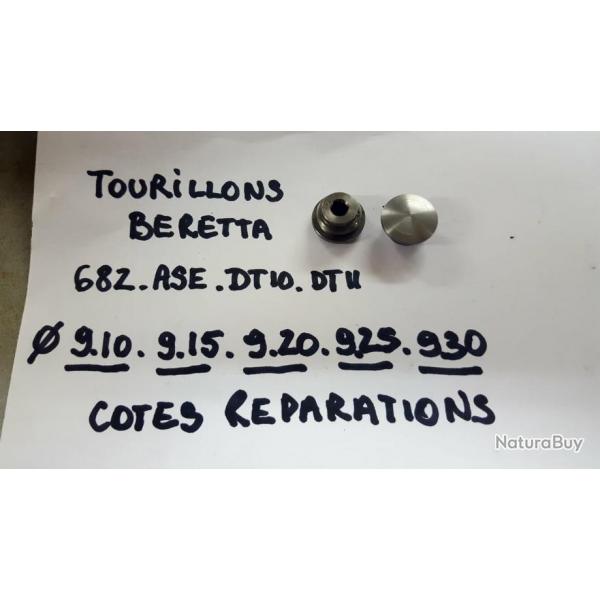 TOURILLONS POUR FUSILS BERETTA calibres 12 et 20 Modles: 682/DT10/DT11Acier tremp