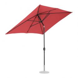 Grand parasol de jardin rectangulaire 200 x 300 cm inclinable bordeaux 14_0007561