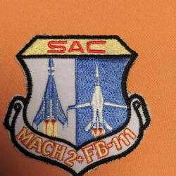 USAF FB 111 SAC MACH 2, STRATEGIC AIR COMMAND , PATCH AVIATION
