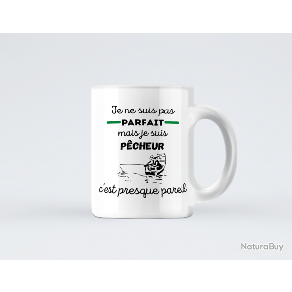 MUG JE NE SUIS PAS PARFAIT MAIS JE SUIS PECHEUR