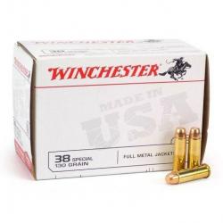 Vente flash : Munition Winchester Fmj - Cal.38 Spécial .  x5 boites