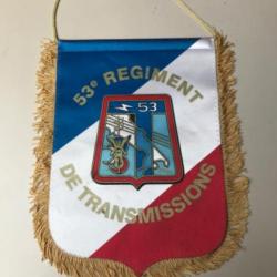Fanion militaire du 53 eme régiment de transmissions, 53 eme RT.