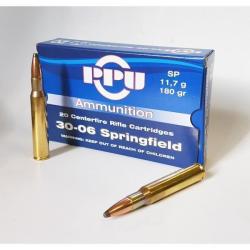 20 Munitions partizan 30-06 Springfield 180-Grs. SP PROMO!
