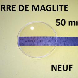 lentille NEUVE de rechange de MAGLITE dimètre 50mm épaisseur 1.50mm - VENDU PAR JEPERCUTE (s21c458)