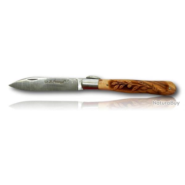 COUTEAUX AU SABOT LE PROVENCAL 12CM INOX BRIN D OLIVIER 512351