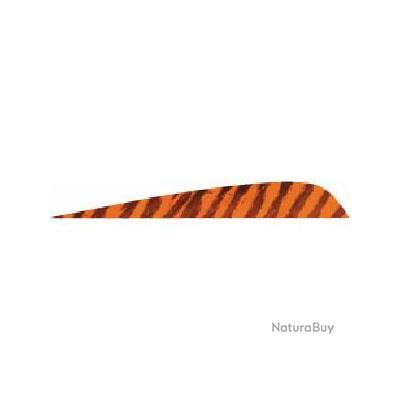 Lot De 100 Plumes De Flèche 4 Ailes - Gauche, Camouflage Parabolique Marron, 4 Pouces