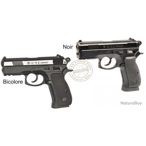 Pistolet  plomb CO2 4.5 mm BB ASG CZ 75D Compact (2.4 joules) Bicolore