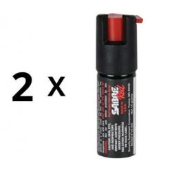 PROMO - Pack Duo - 2x Bombe Lacrymogène Mini Spray Sabre au Gel Piment 16,2 ml