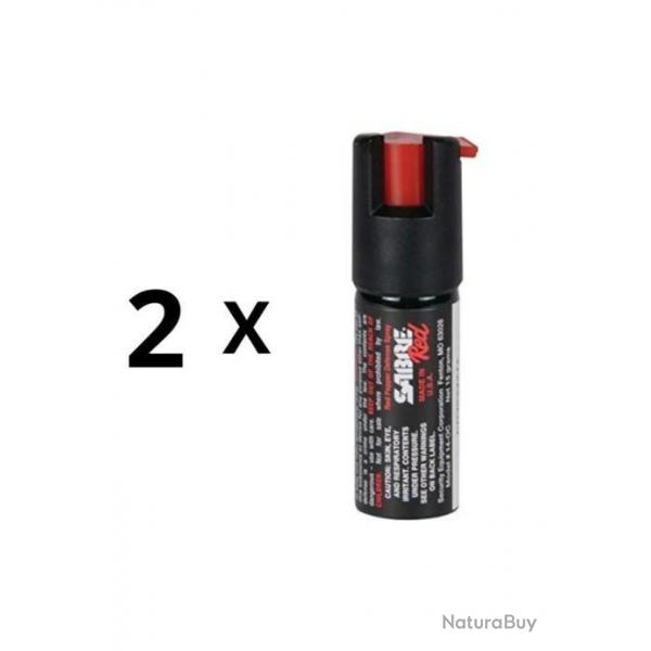 PROMO - Pack Duo - 2x Bombe Lacrymogne Mini Spray Sabre au Gel Piment 16,2 ml
