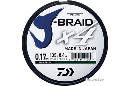 Daiwa J-Braid X8, dark green, 0.22mm, 17.0kg / 37.5lbs, 1500m