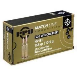 Munitions PARTIZAN PPU 308 win HPBT 168gr