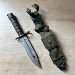 Baionnette M9 Phrobis III Buck + Holster Militaire style Bianchi M12