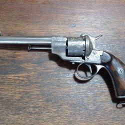 Revolver à broche / Lefaucheux type 1854-1858 - gravé - cal 12 mm
