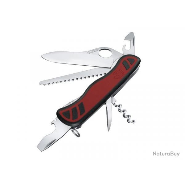 COUTEAU VICTORINOX FORESTERONE HAND BI MATIERE ROUGE