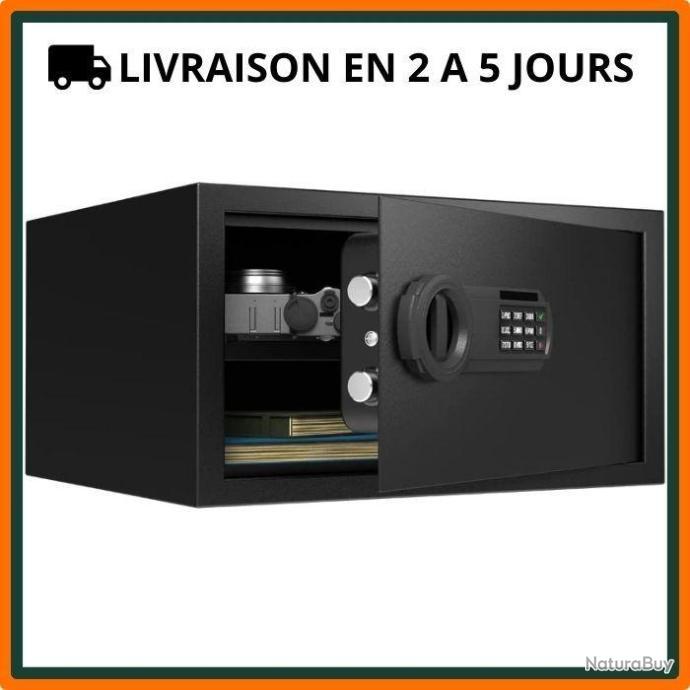 Coffre-fort Biométrique Langger Pour Pistolet - Sécurité Coulissante Pour Table De Chevet, Bureau