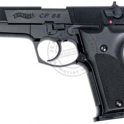 Pistolet à plomb CO2 4.5 mm WALTHER CP88 4'' (3,6 joules) Nickel Bois