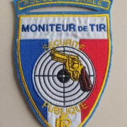 Ecusson vintage Police Nationale - Moniteur de Tir - Manurhin
