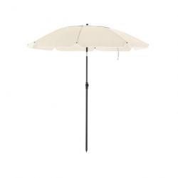Parasol de jardin diamètre 2 m ombrelle protection UPS 50+ inclinable portable résistant au vent ba