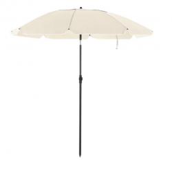 Parasol de jardin diamètre 1,6 m ombrelle protection UPS 50+ inclinable portable résistant au vent