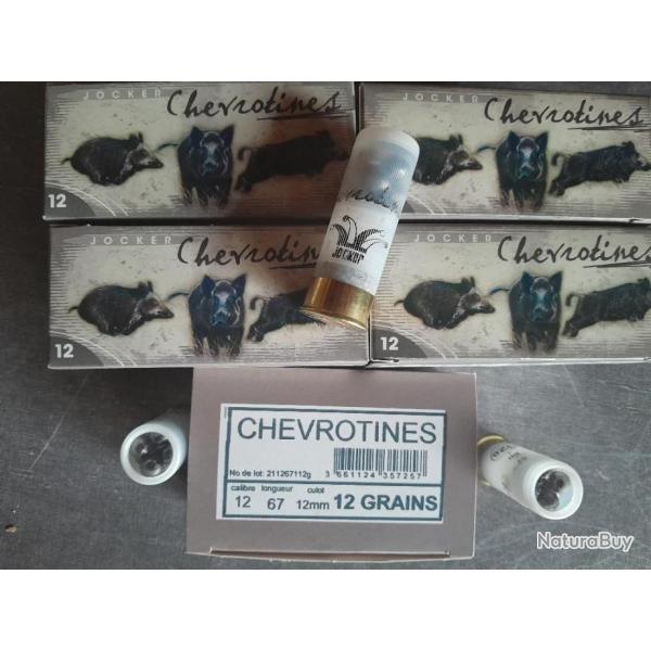 Lot de 50 Chevrotines 12 grains