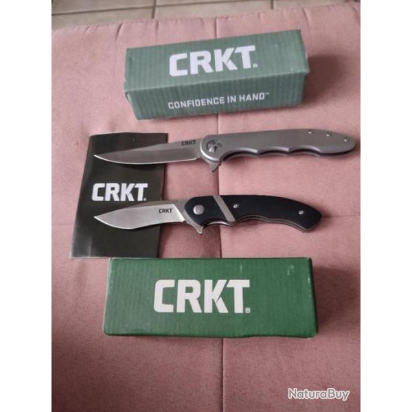 Lot couteau crkt