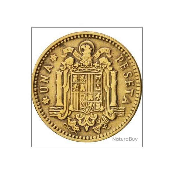 collection pice UNA PESETA 1963 Francisco Franco CAUDILLO ESPAGNE Graveur Manuel Marin JIMENO
