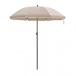 Parasol de jardin diamètre 1,6 m ombrelle protection UPF 50+ inclinable portable résistant au vent