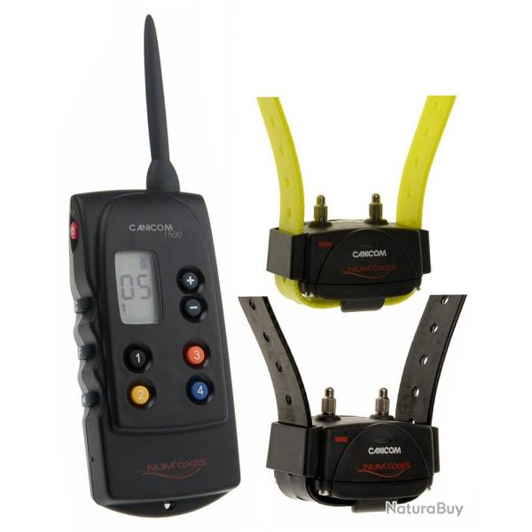 Pack collier de dressage NUM'AXES CANICOM 1500 2 chiens