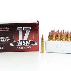 Cartouches 17 WSM 20 gr V-MAX x 50 Hornady