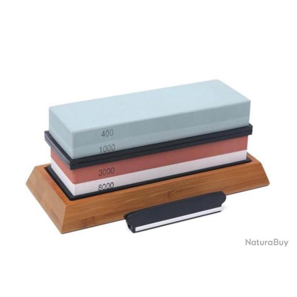 Pierre à Aiguiser En Rubis Grain 3000 - Bâton D'affûtage Portable Pour Couteaux, Ciseaux, Rasoir