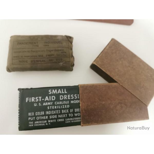 WW2 first aid us army +pansement fr type 1949