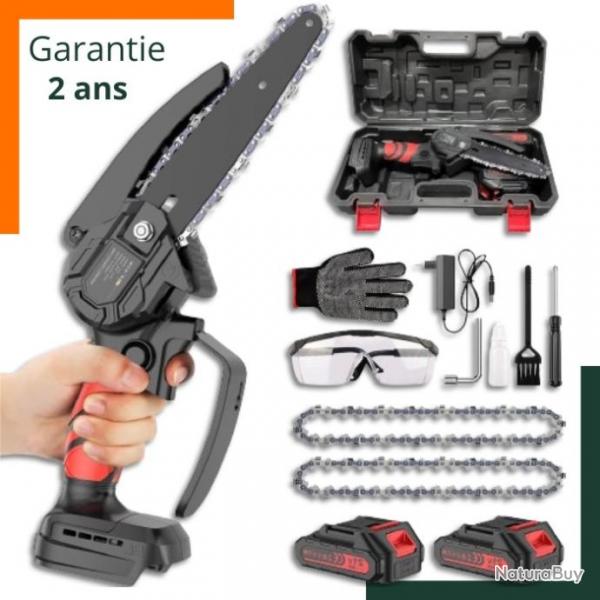 Mini trononneuse 21V  sans fil avec gants et lunettes de protection - Livraison gratuite et rapide