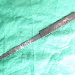 J97)  vrai  kozuka  de forgeron début EDO , couteau pour sabre  japonais