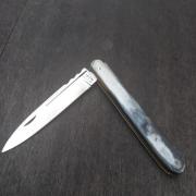 Couteau De Poche Corse Vintage 'Morte Al Nemico' - En Corne, Fabriqué En France Entre 1941 Et 1980, En Bel état