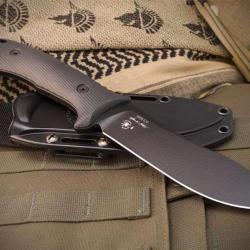 Couteau Spartan Blades Harsey Nessmuk Lame Acier Carbone 1095 Manche ABS Etui ABS Made USA SBSL005BK