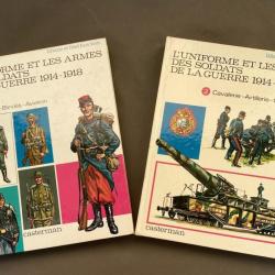 2 volumes de l'Uniforme et Les Armes Des soldats de la guerre 1914-1918  par Liliane et Fred Funcken