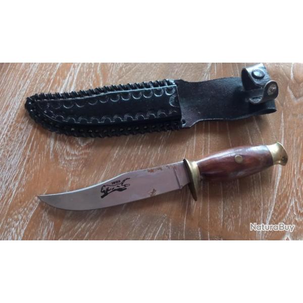 Couteau de chasse INOX 24 cm + etui