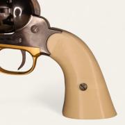 Plaquettes De Cros Remington 1858 Pietta - Texture Miel Couleur Os
