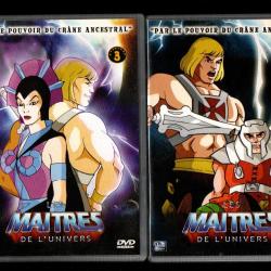 les maitres de l'univers dvd 1 à 6 soit 30 épisodes , musclor et son tigre de combat , tila, orko