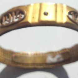 bracelet travail ceinture obus tranchée poilu poilus soldat 14-18 14/18 daté or bijou bijoutier