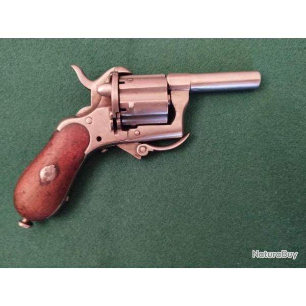 Revolver  Broche type lefaucheux de origine Ligois  1850/60