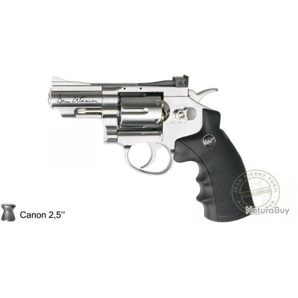 Revolver 4,5 mm CO2 ASG Dan Wesson - Nickel - Plombs 2.5"
