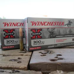 Lot de 40 cartouches WINCHESTER 300 BLK/AAC en 200grs SUBSONIC POWER POINT