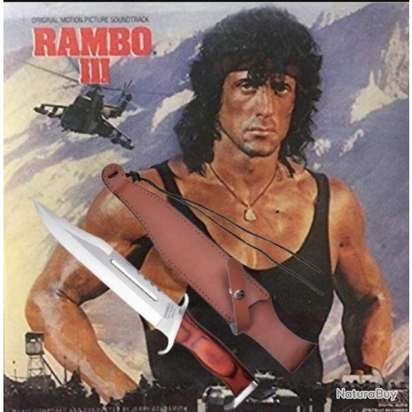 ***Poignard Bowie  Rambo 3 III avec tui indispensable pour tous les collectionneurs avertis