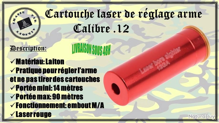 Cartouche laser de réglage arme calibre .12 - Montages lampes et lasers  tactiques (10542329)