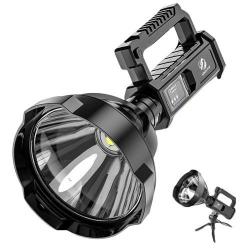 Lampe de Poche S143C Ultra Puissante LED Rechargeable 6000 mAh pour le Camping, Randonnée et Chasse