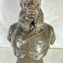 A.Vauthier  Moreau buste de charles Sebline sculpture bronze